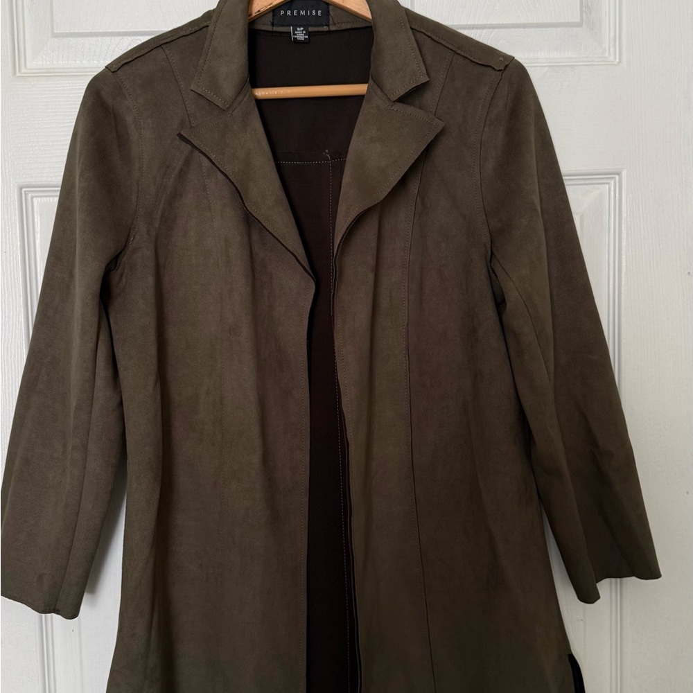 Premise Olive Trench Coat